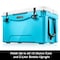 Serenelife Portable Cooler Box - Holds Up to 63 Cans, Keeps Ice Up to 5 Days, Heavy-Duty 50-Quart (Blue) SLCB50BL - alternate 1